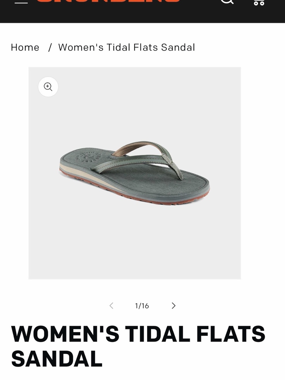 Tidal Flats Women's Flip Sandal — Olive